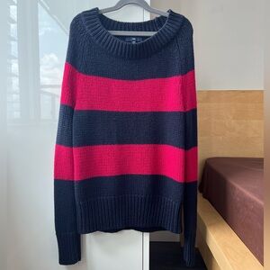 GAP Pink/Navy Striped Sweater - XS